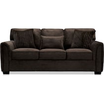 tristan dark brown sofa   