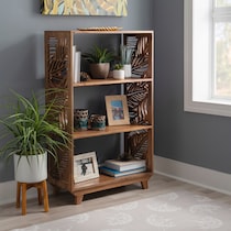 tropicana dark brown bookcase   