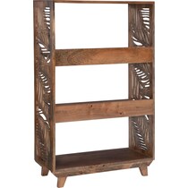 tropicana dark brown bookcase   