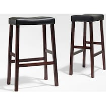 truman dark brown bar stool   