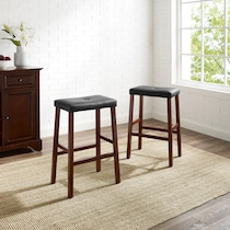 truman dark brown bar stool   