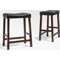 truman dark brown counter height stool   