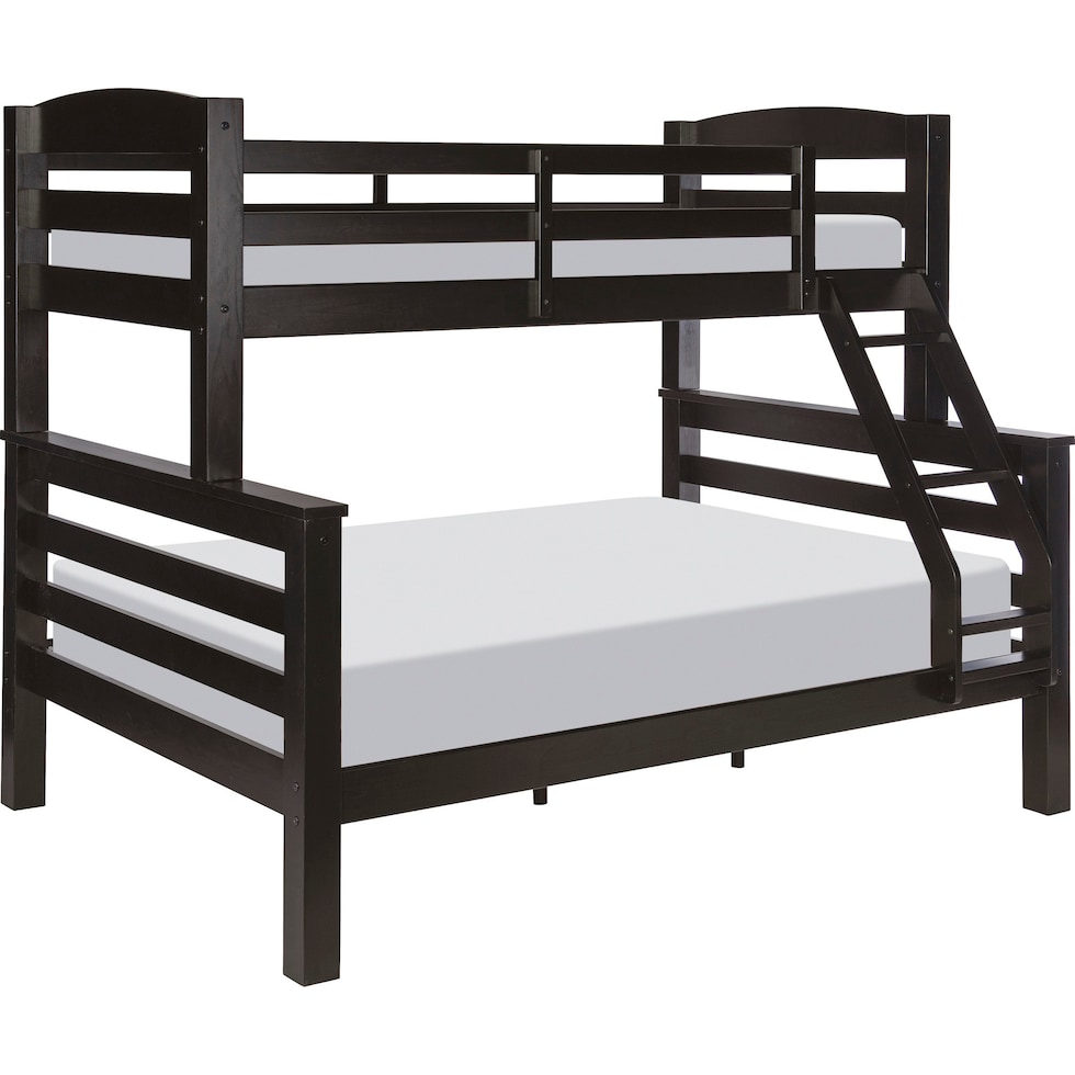 tucker black twin over full bunk bed   