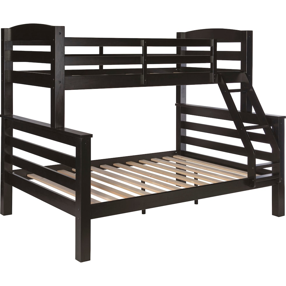 tucker black twin over full bunk bed   