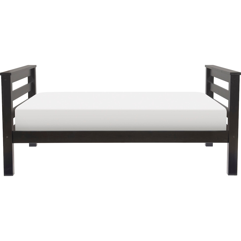 tucker black twin over full bunk bed   