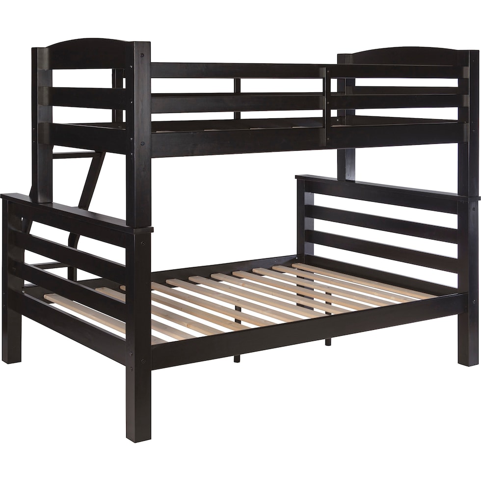 tucker black twin over full bunk bed   