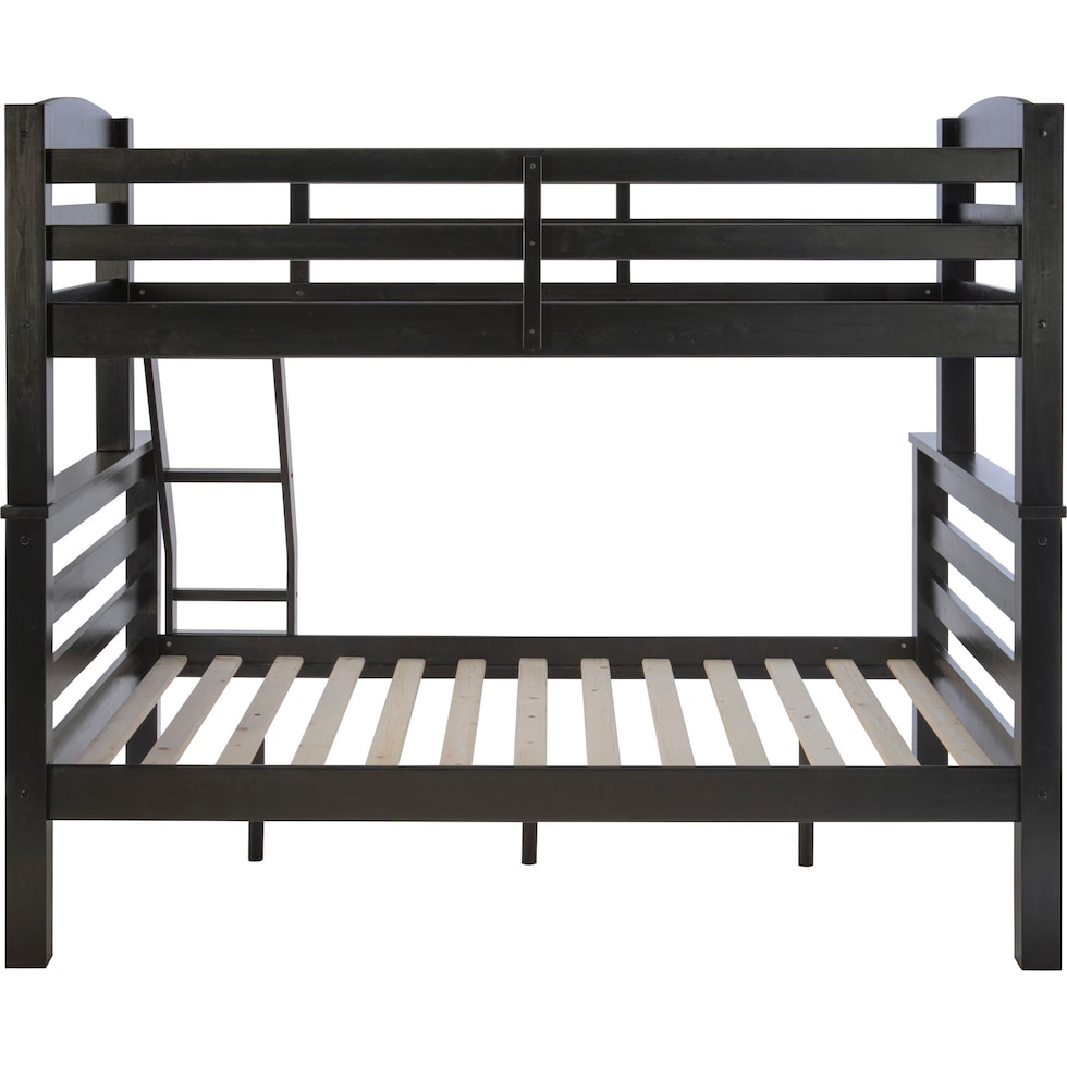 tucker black twin over full bunk bed   