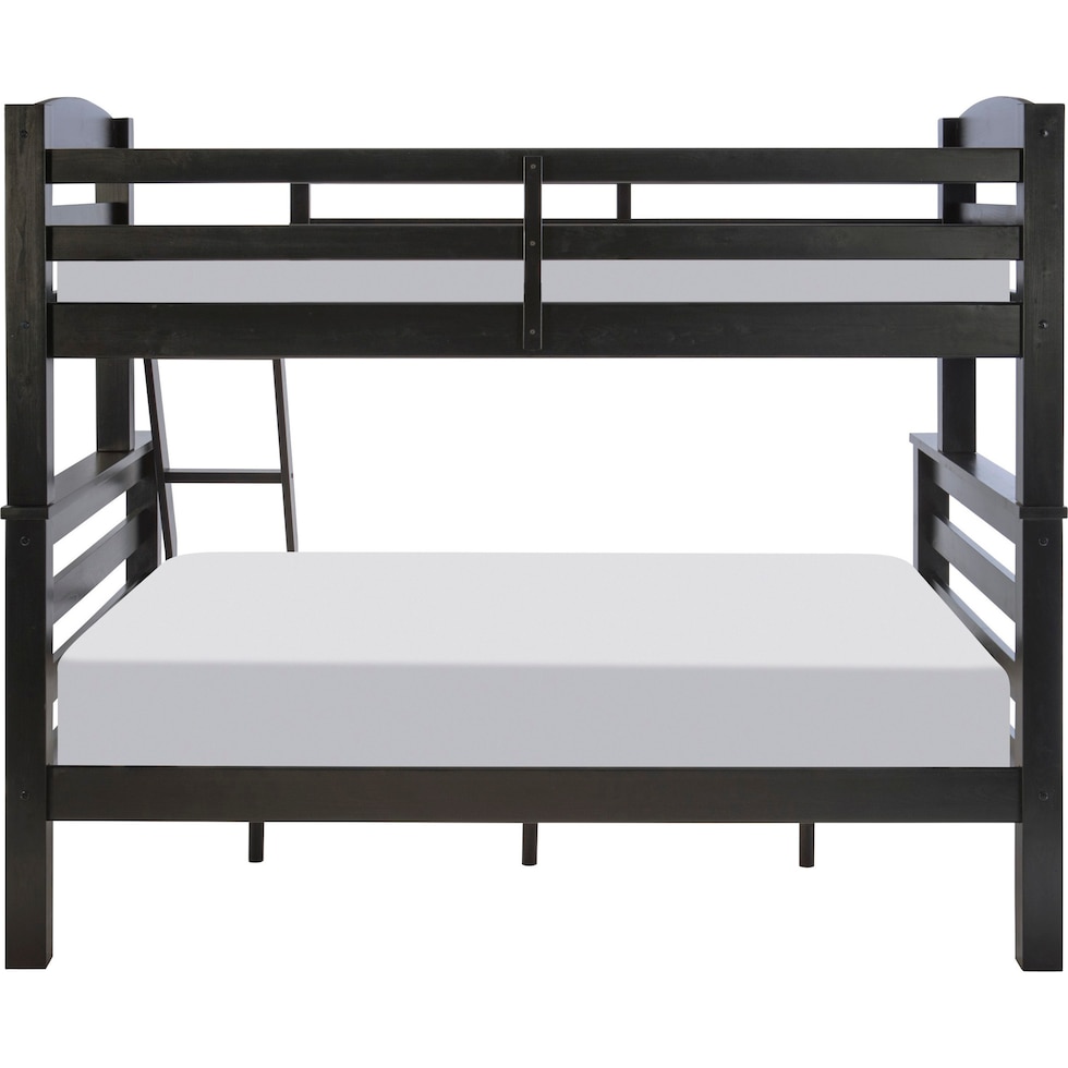 tucker black twin over full bunk bed   