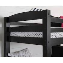 tucker black twin over full bunk bed   