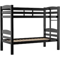tucker black twin over twin bunk bed   