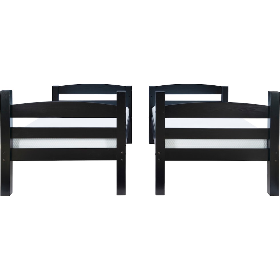 tucker black twin over twin bunk bed   