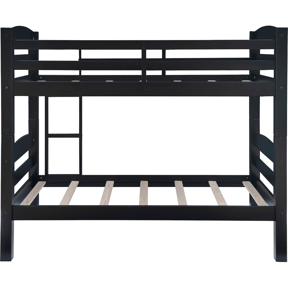 tucker black twin over twin bunk bed   