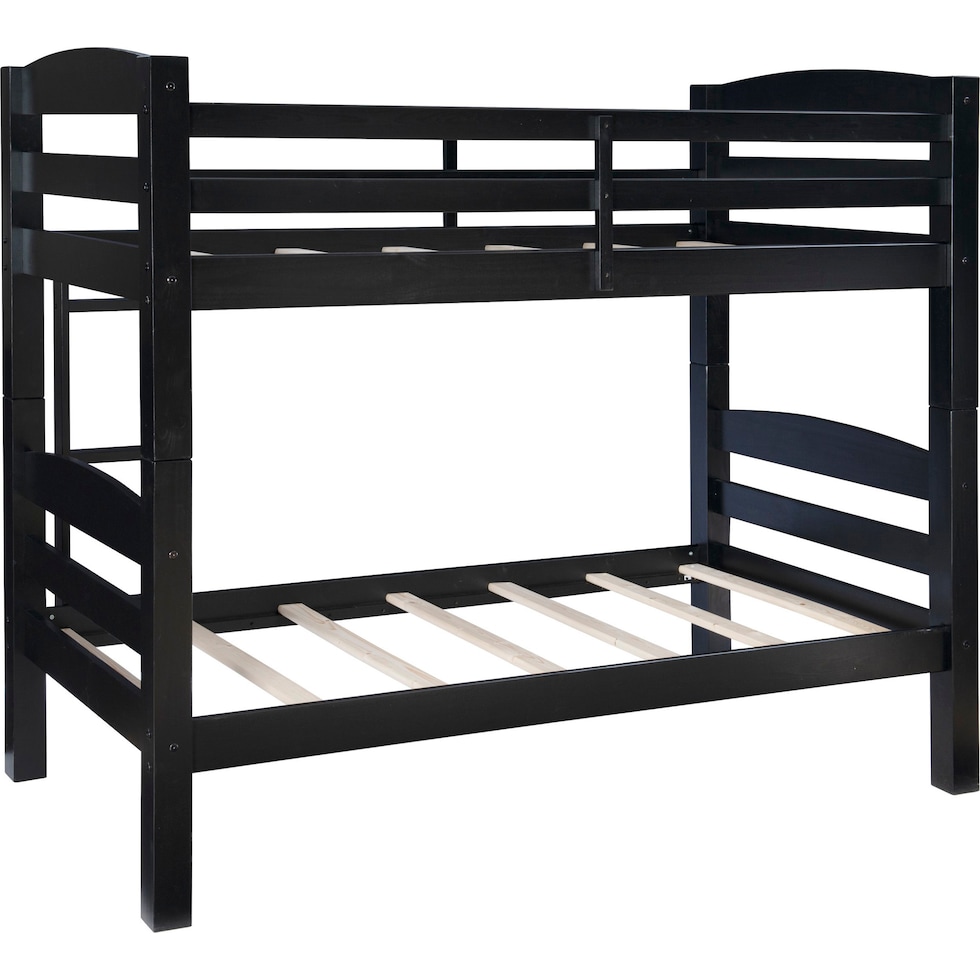 tucker black twin over twin bunk bed   