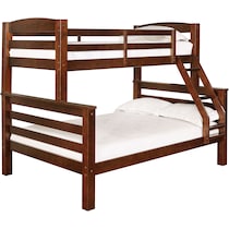 tucker dark brown twin over full bunk bed   