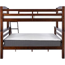 tucker dark brown twin over full bunk bed   