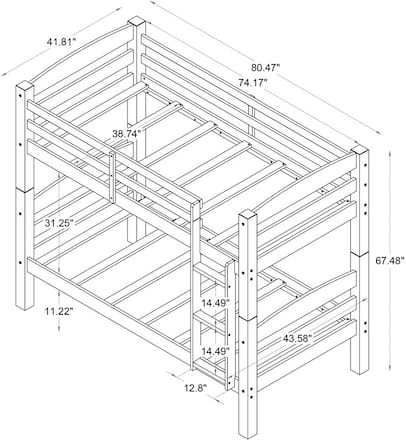 Tucker Bunk Bed | Value City Furniture