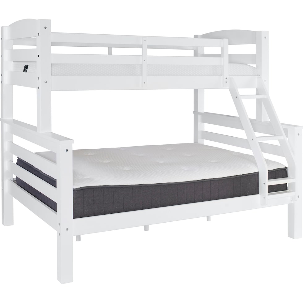 tucker white twin over full bunk bed   