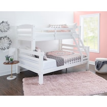 tucker white twin over full bunk bed   