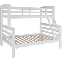 tucker white twin over full bunk bed   