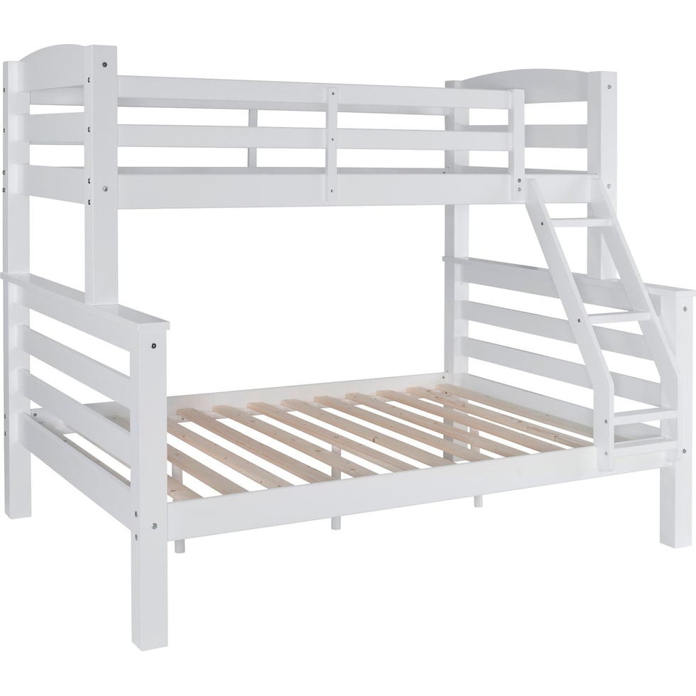 tucker white twin over full bunk bed   