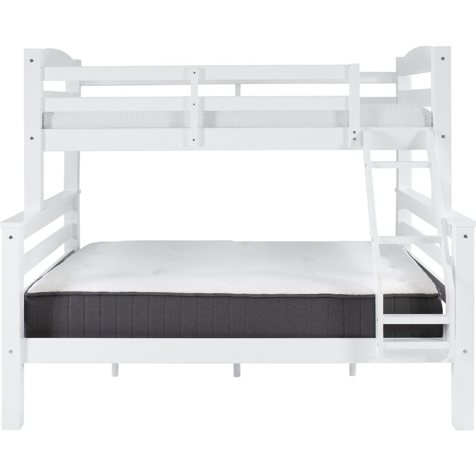tucker white twin over full bunk bed   