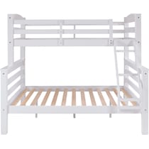 tucker white twin over full bunk bed   