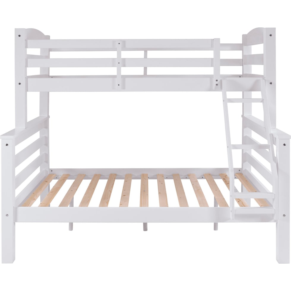 tucker white twin over full bunk bed   