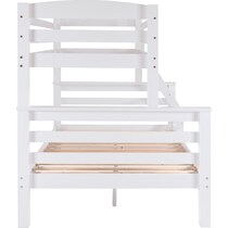 tucker white twin over full bunk bed   