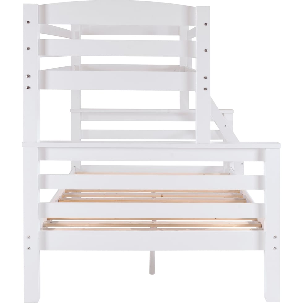 tucker white twin over full bunk bed   
