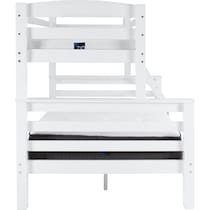 tucker white twin over full bunk bed   
