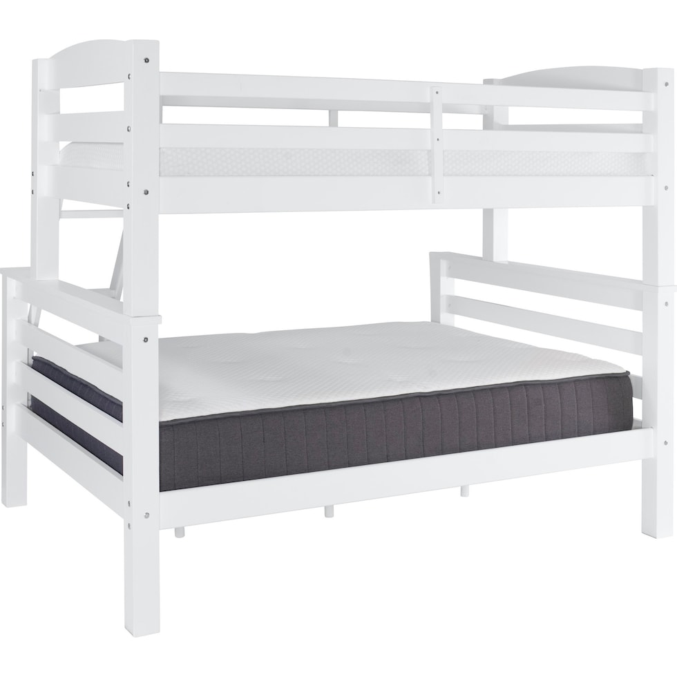 tucker white twin over full bunk bed   