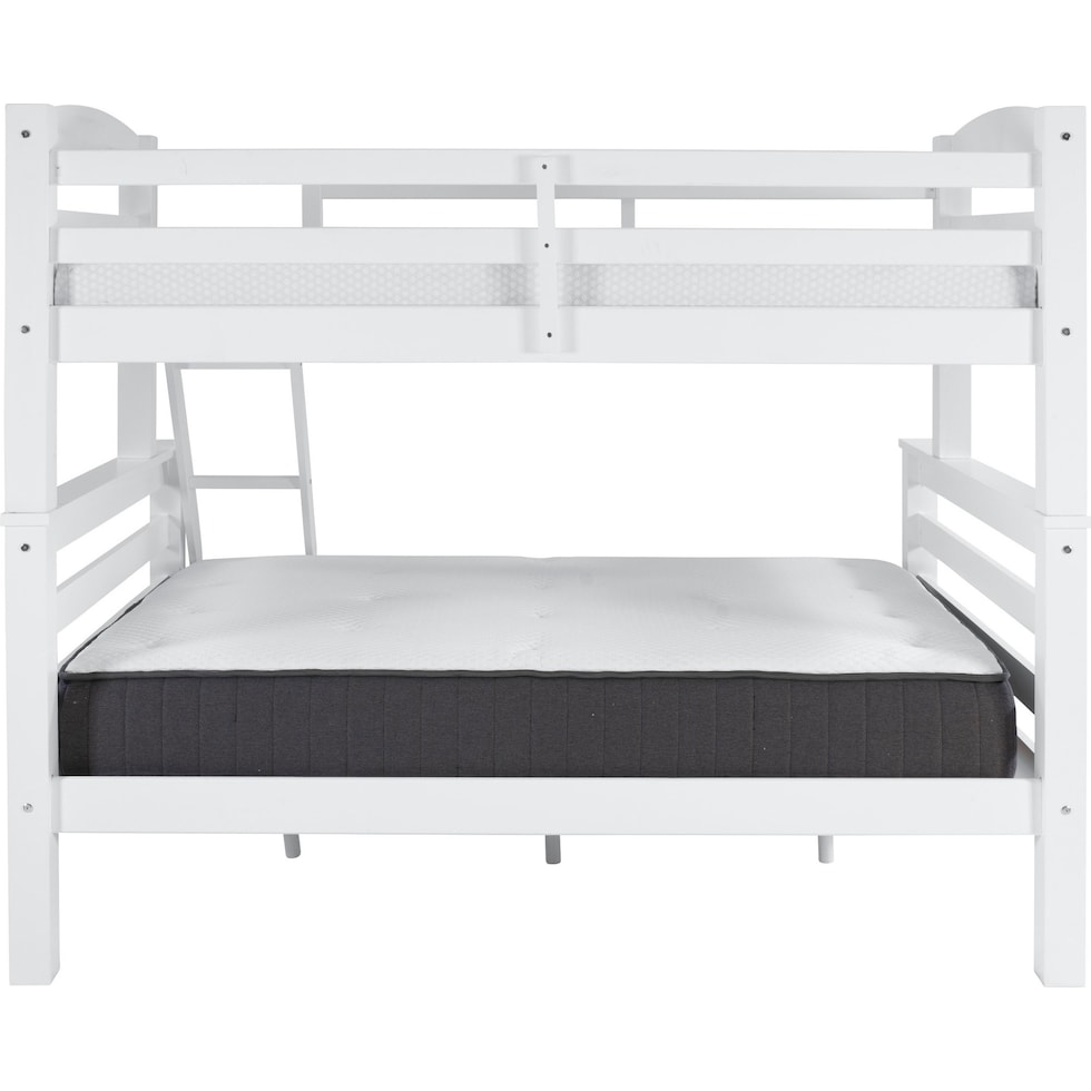 tucker white twin over full bunk bed   
