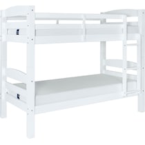 tucker white twin over twin bunk bed   