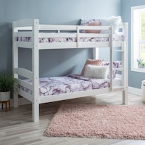 tucker white twin over twin bunk bed   