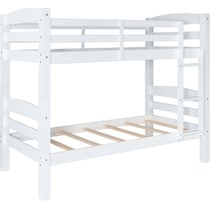 tucker white twin over twin bunk bed   