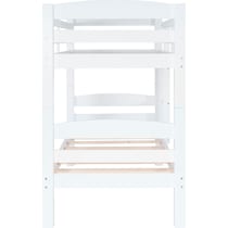 tucker white twin over twin bunk bed   