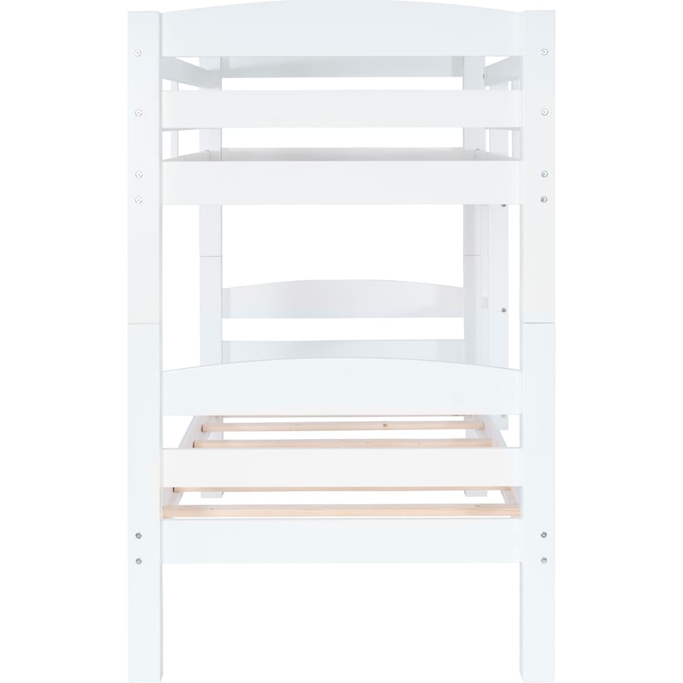 tucker white twin over twin bunk bed   