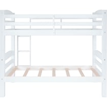 tucker white twin over twin bunk bed   