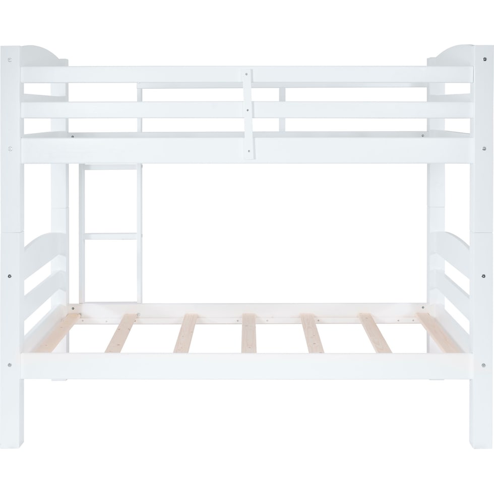 tucker white twin over twin bunk bed   