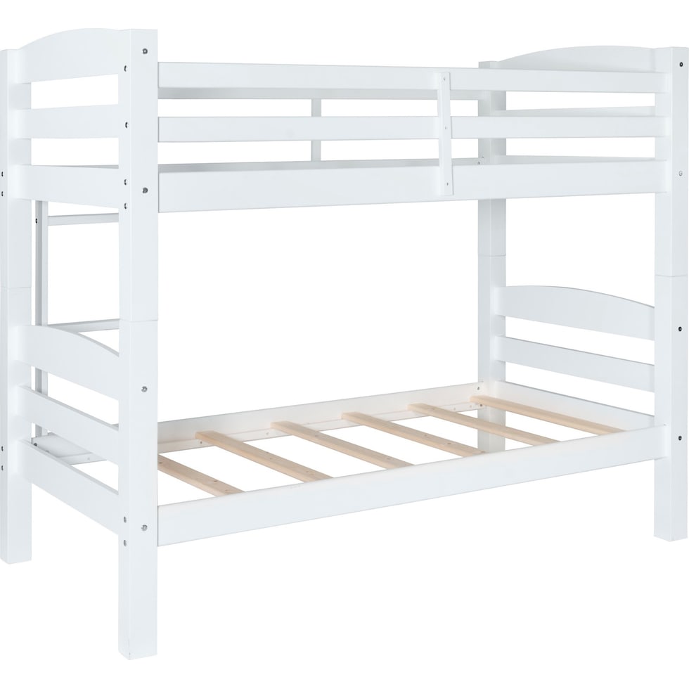 tucker white twin over twin bunk bed   