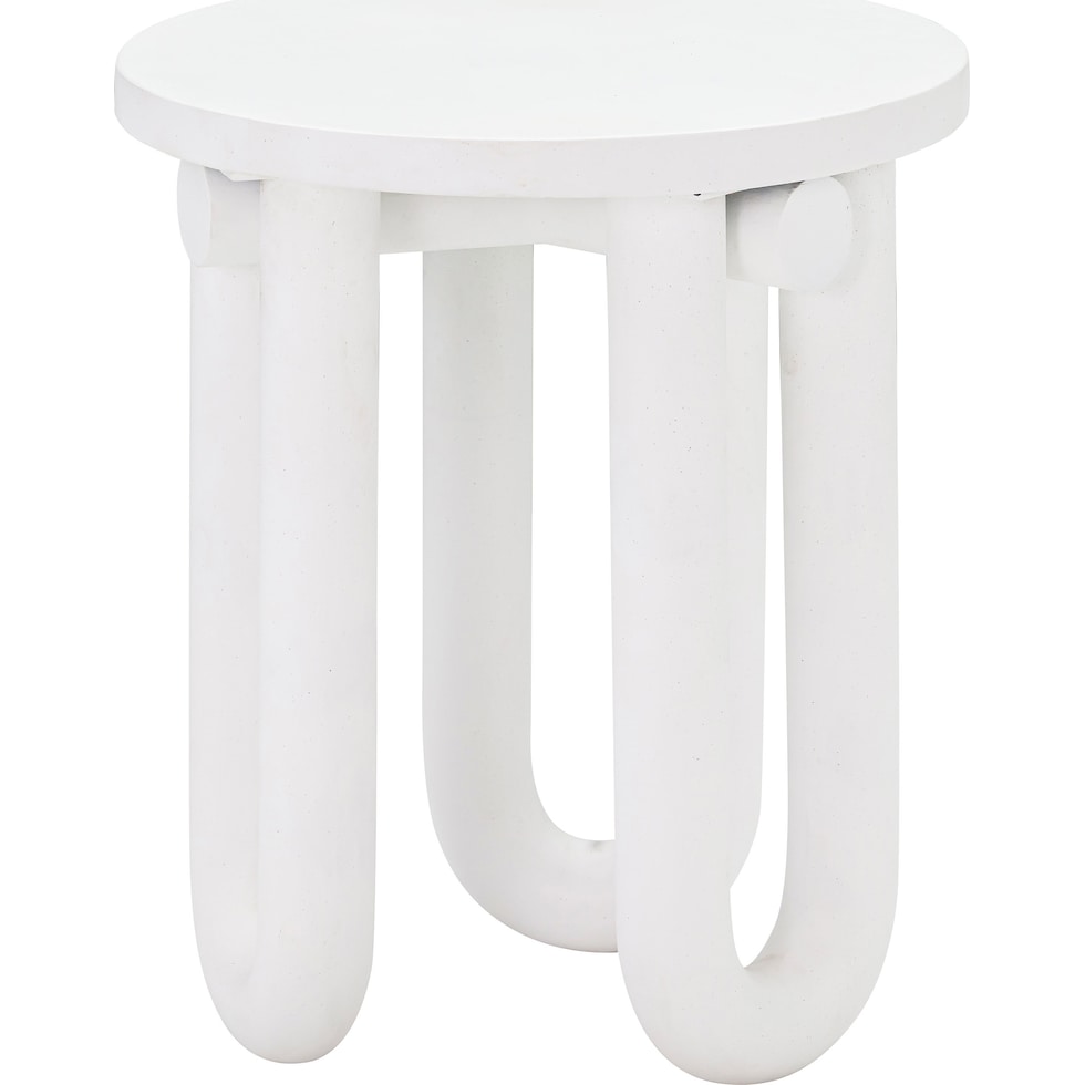 tuckerton white side table   
