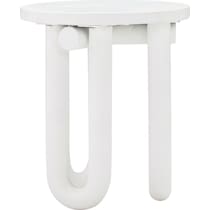 tuckerton white side table   