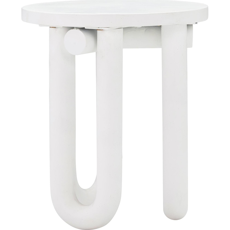 tuckerton white side table   