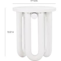 tuckerton white side table   