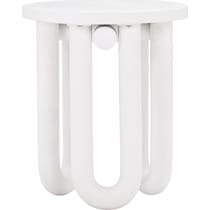 tuckerton white side table   
