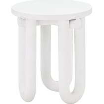 tuckerton white side table   