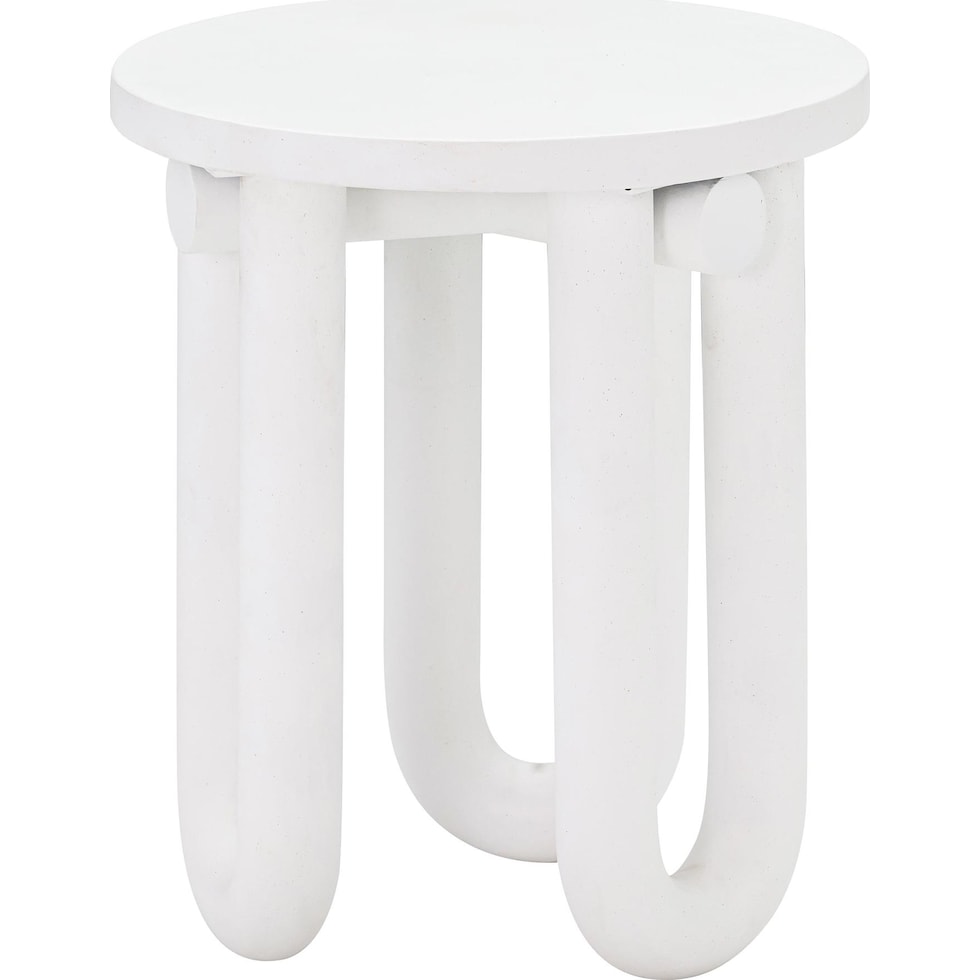 tuckerton white side table   
