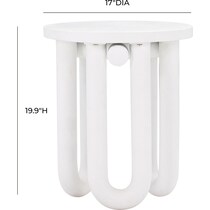 tuckerton white side table   