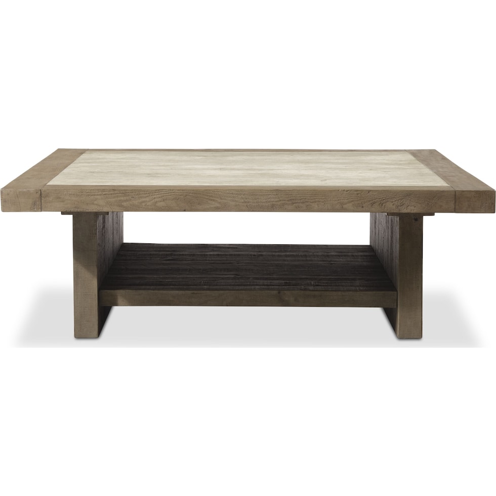 tucson gray coffee table   