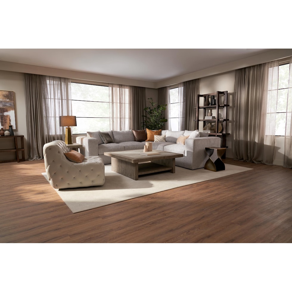 tucson gray coffee table   